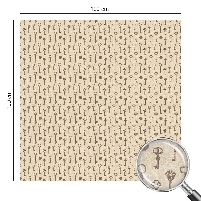 Decorative window film stained glass design Mysterious keys