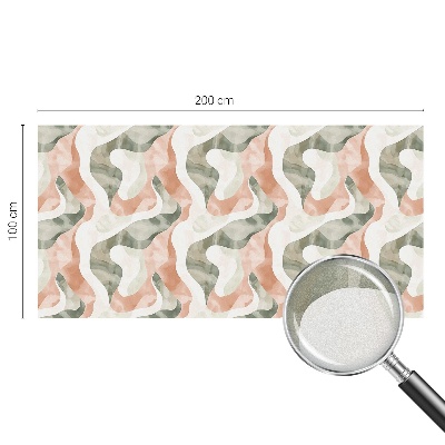 Decorative window film stained glass design Colorful waves