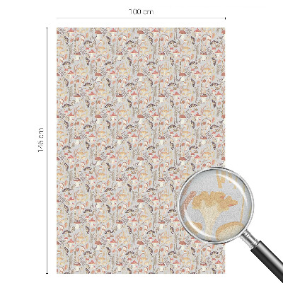 Patterned window film stained glass Forest pattern