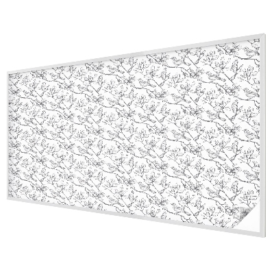 Coloured glass film for windows Birds and flowers