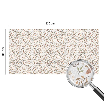 Frosted window film with stained glass pattern Autumn patterns