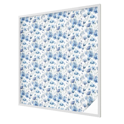 Patterned window film stained glass Watercolor flowers