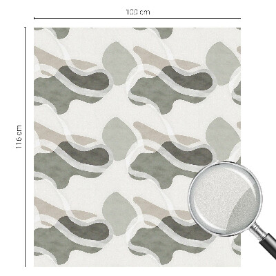 Decorative window film stained glass design Organic pattern