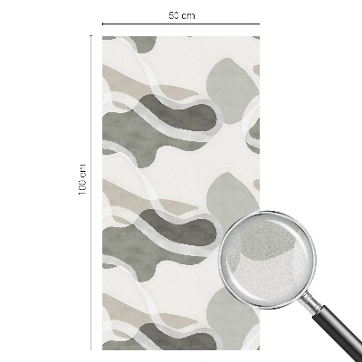 Decorative window film stained glass design Organic pattern