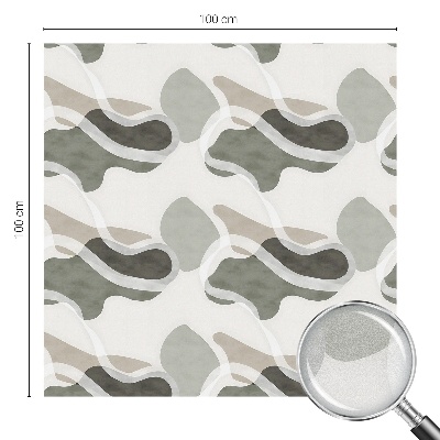 Decorative window film stained glass design Organic pattern