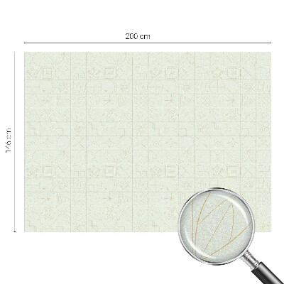 Coloured glass film for windows Geometric mosaic