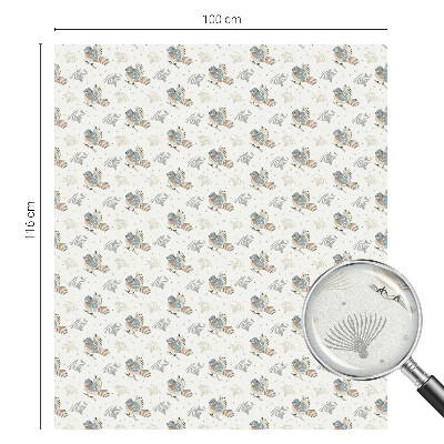 Patterned window film stained glass Birds pattern