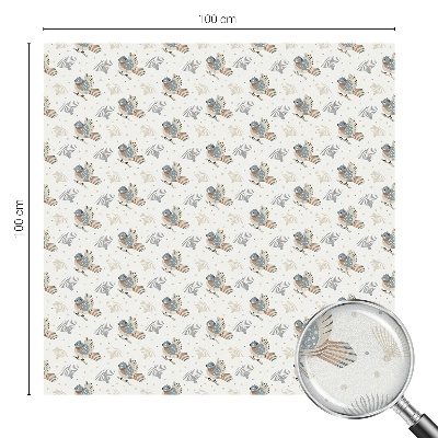 Patterned window film stained glass Birds pattern