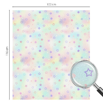 Privacy window film stained glass effect Rainbow patterns