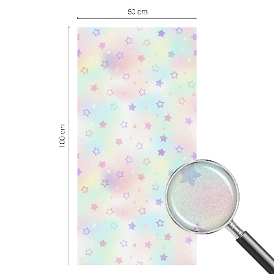 Privacy window film stained glass effect Rainbow patterns