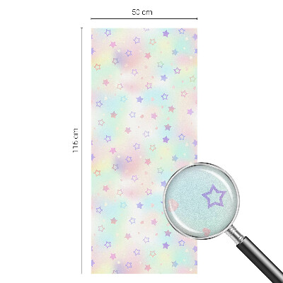 Privacy window film stained glass effect Rainbow patterns