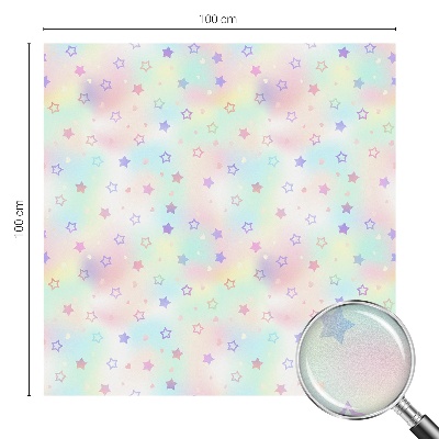 Privacy window film stained glass effect Rainbow patterns