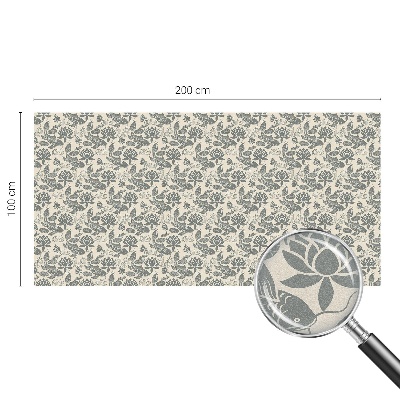 Decorative window film stained glass design Oriental pattern