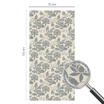 Decorative window film stained glass design Oriental pattern