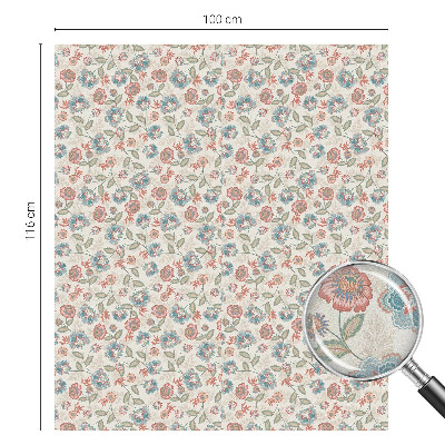 Patterned window film stained glass Floral pattern