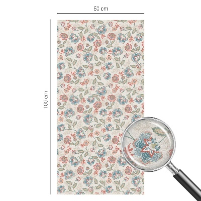 Patterned window film stained glass Floral pattern