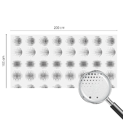 Privacy window film stained glass effect Dotted circles
