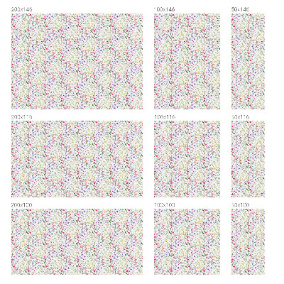 Frosted window film with stained glass pattern Flowery meadow