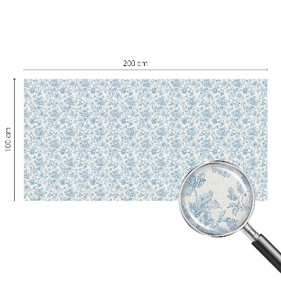 Coloured glass film for windows Floral pattern