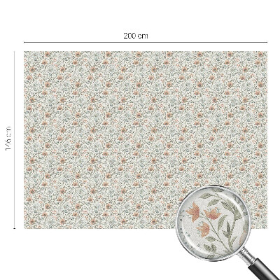 Decorative window film stained glass design Floral pattern