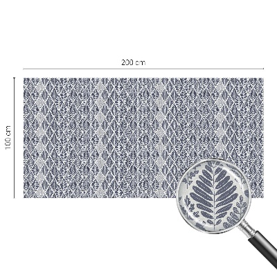 Coloured glass film for windows Patterned leaves