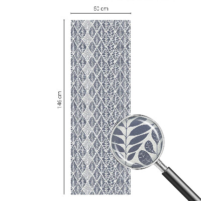 Coloured glass film for windows Patterned leaves