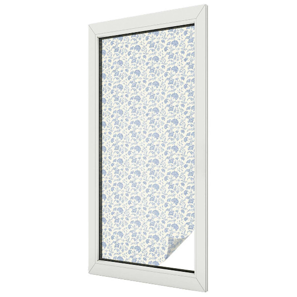 Frosted window film with stained glass pattern Floral pattern