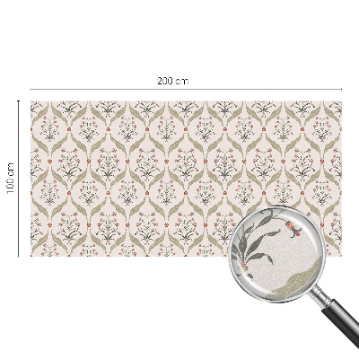 Decorative window film stained glass design Floral pattern