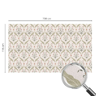 Decorative window film stained glass design Floral pattern