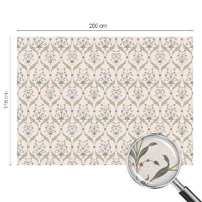 Decorative window film stained glass design Floral pattern