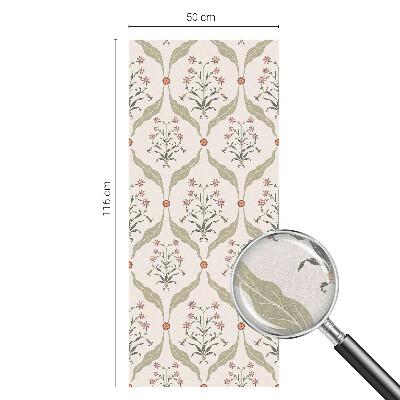 Decorative window film stained glass design Floral pattern