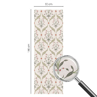 Decorative window film stained glass design Floral pattern