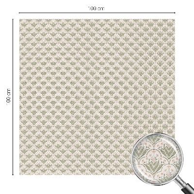 Privacy window film stained glass effect Plant ornaments