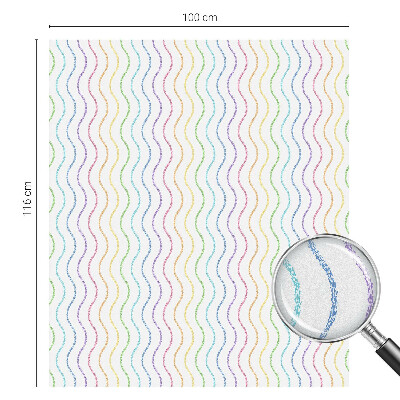 Decorative window film stained glass design Rainbow lines