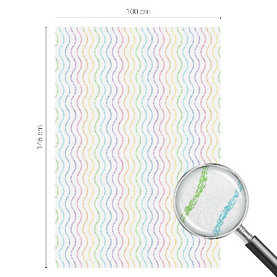 Decorative window film stained glass design Rainbow lines