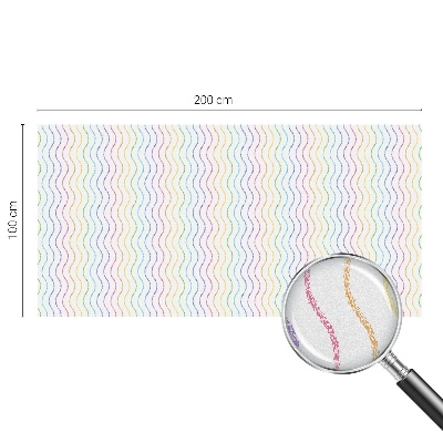 Decorative window film stained glass design Rainbow lines