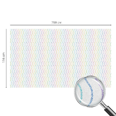 Decorative window film stained glass design Rainbow lines