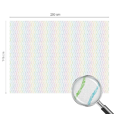 Decorative window film stained glass design Rainbow lines