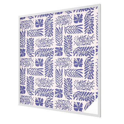 Coloured glass film for windows Plant patterns