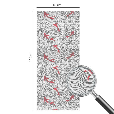 Decorative window film stained glass design Wavy pattern