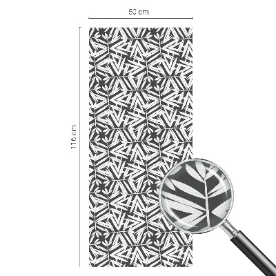 Coloured glass film for windows Geometric leaves