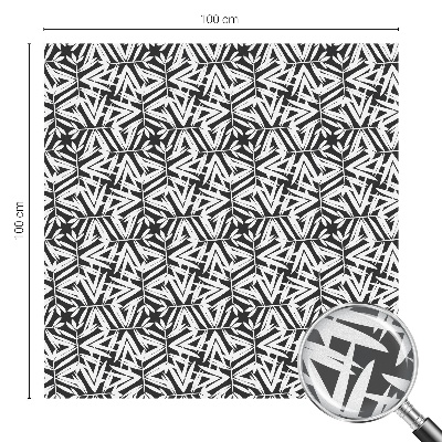 Coloured glass film for windows Geometric leaves