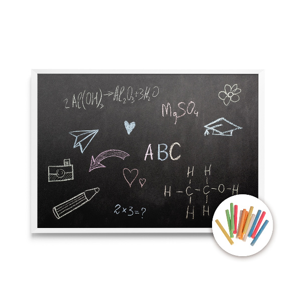 Chalk blackboard decorative 100x70