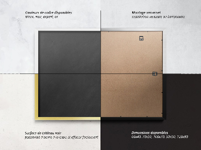 Blackboard and chalk decorative 120x90