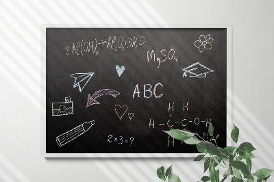 Blackboard and chalk decorative 120x90