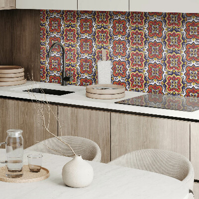 Vinyl tiles Ornaments and flowers in a harmonious combination
