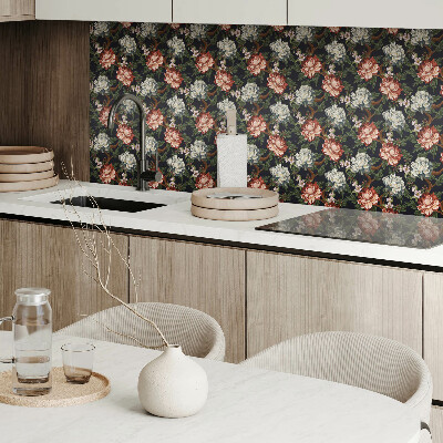 Self adhesive vinyl floor tiles Flower pattern