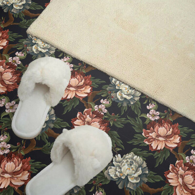 Self adhesive vinyl floor tiles Flower pattern