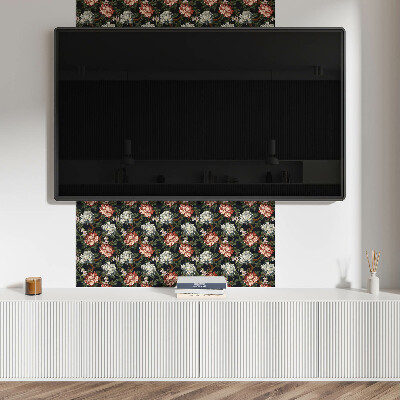 Self adhesive vinyl floor tiles Flower pattern