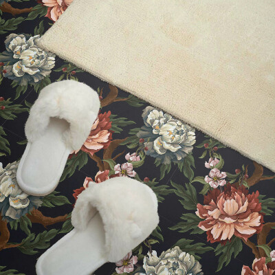 Self adhesive vinyl floor tiles Flower pattern